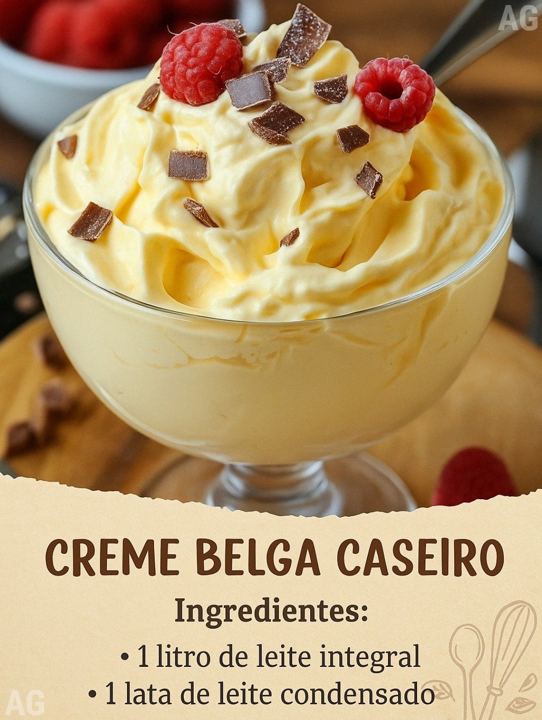 Creme Belga Caseiro