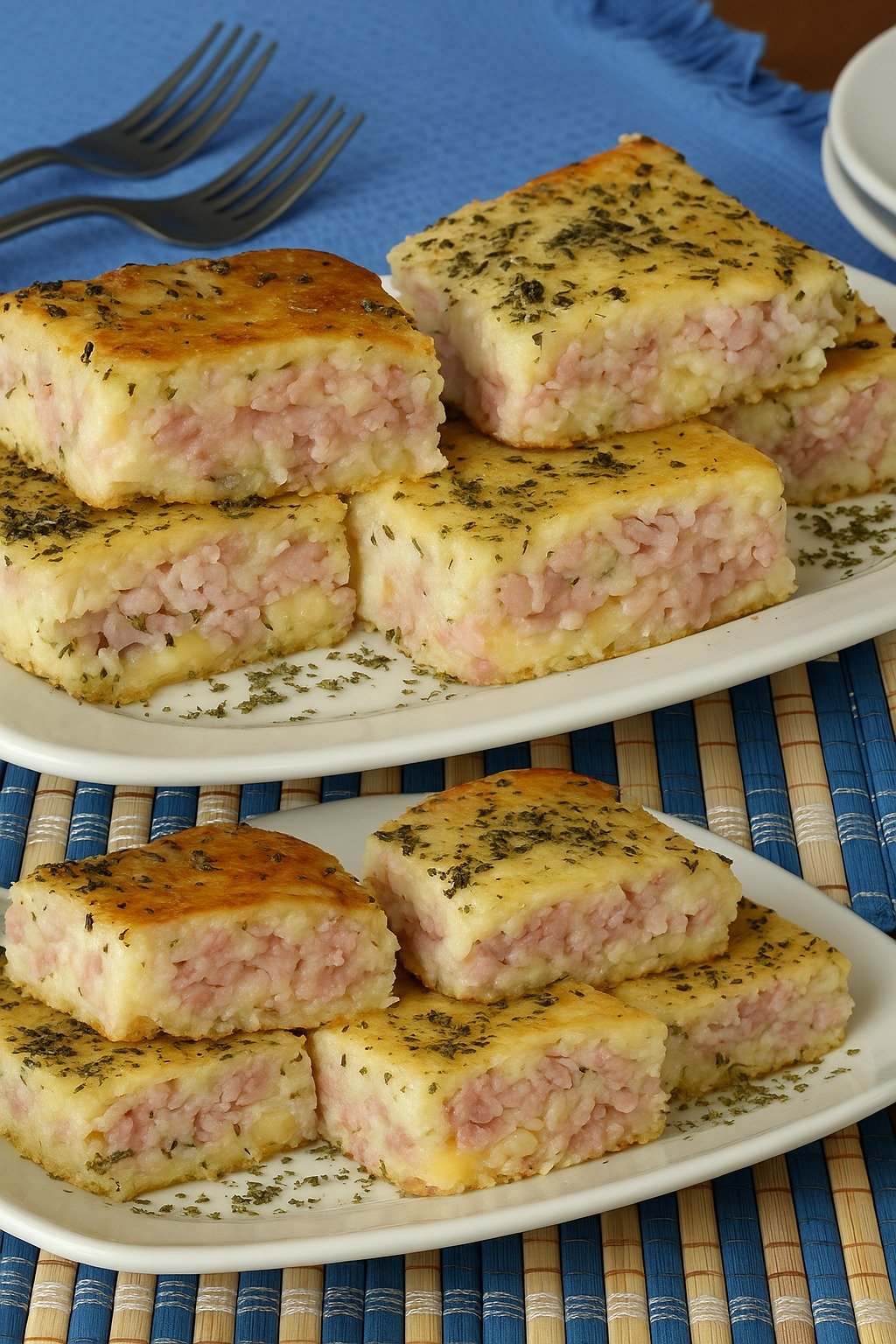 Torta de presunto e queijo