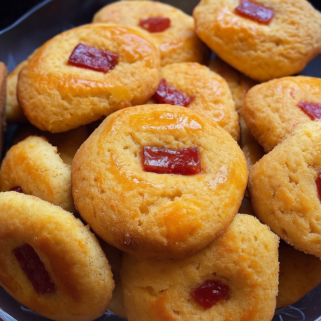 Broinhas de fubá com goiabada