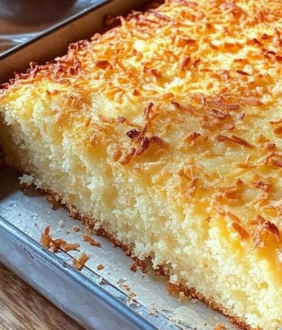 Bolo de Mandioca com coco