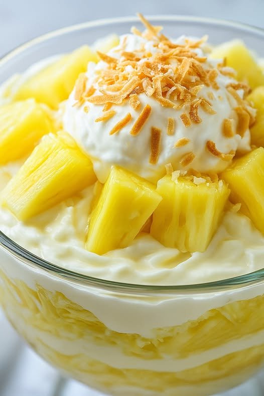 Creme de Coco com Abacaxi