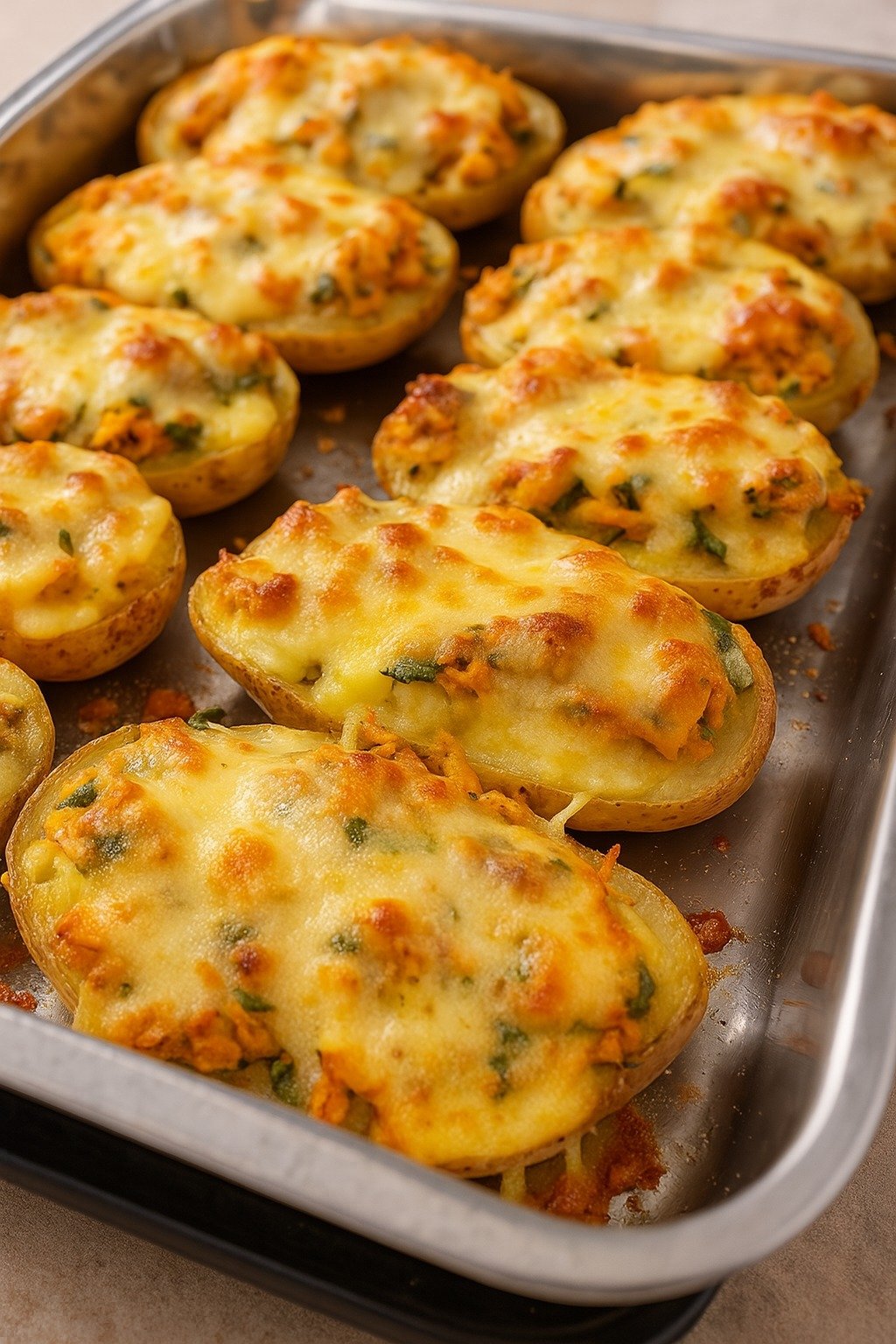 Batata Assada com Recheio Cremoso de Frango