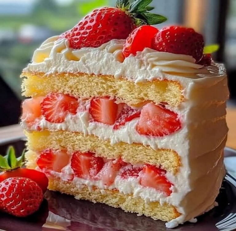 Bolo de Camada de Morango