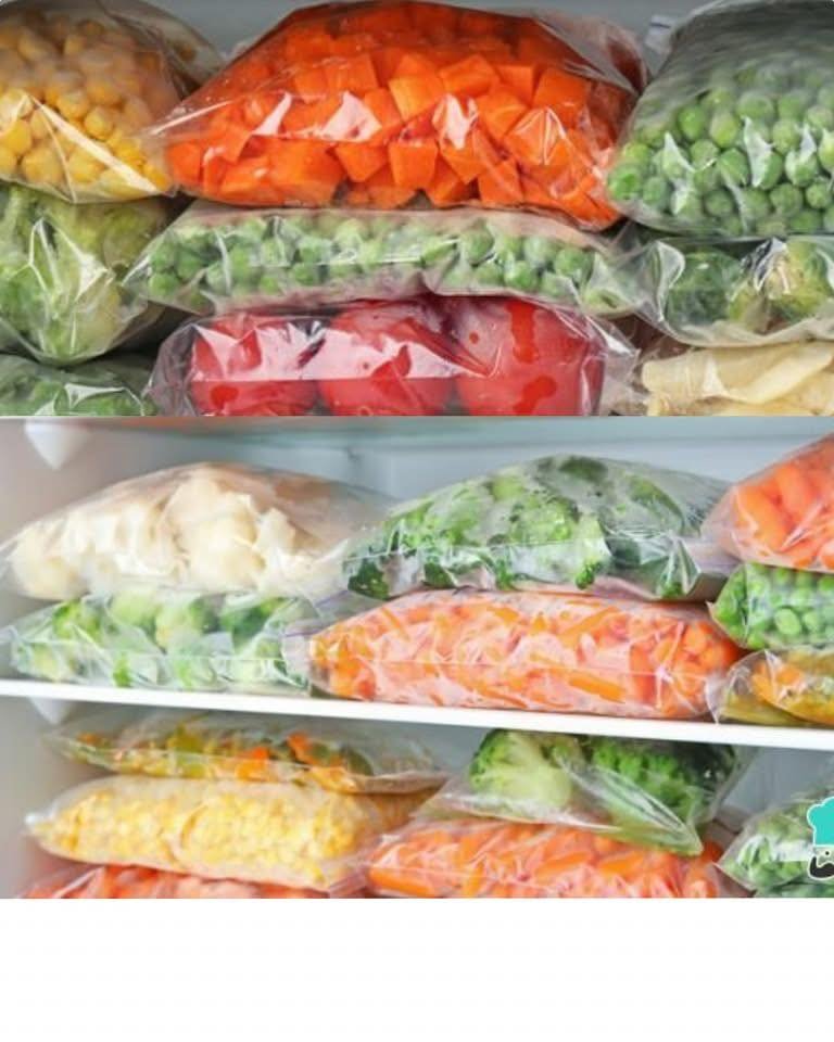 Dicas para congelar vegetais corretamente