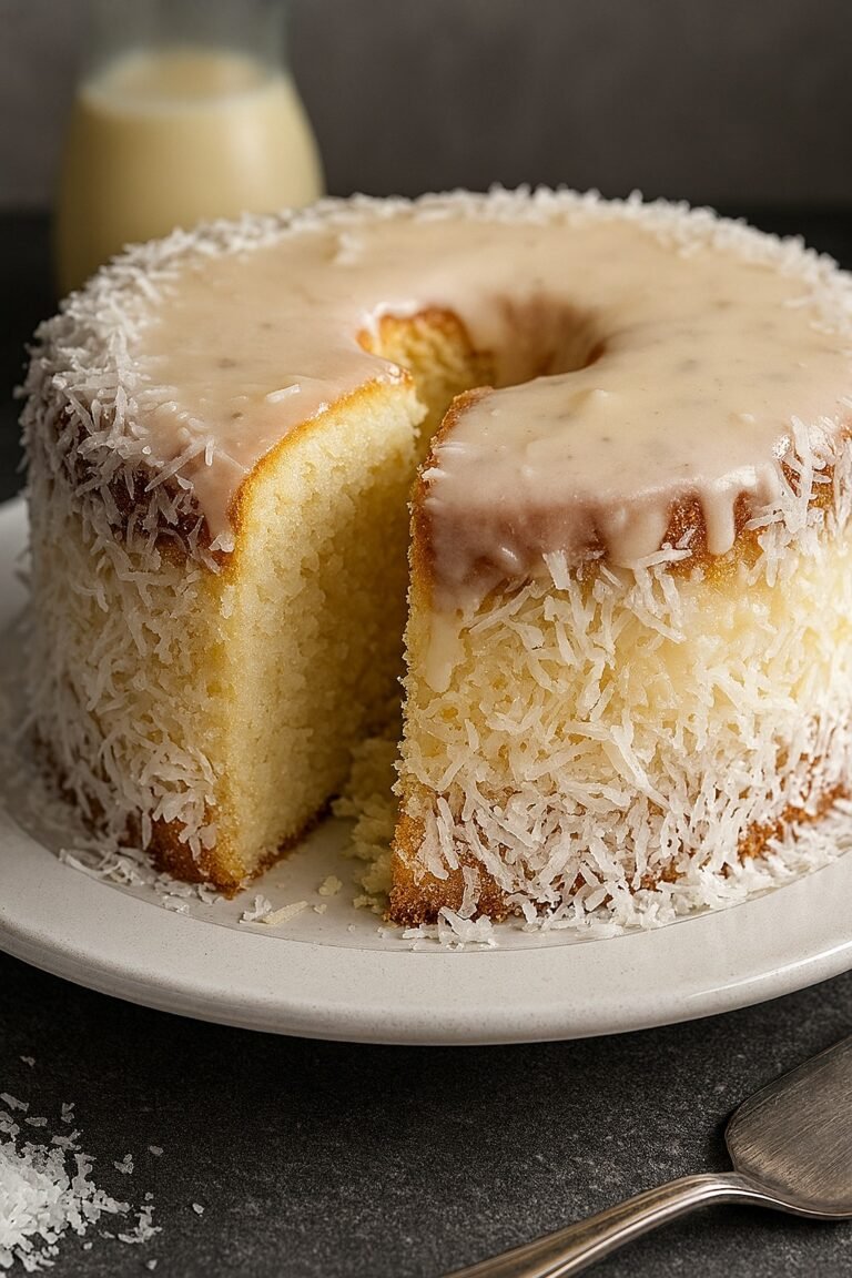 Bolo Gelado de Coco com Leite