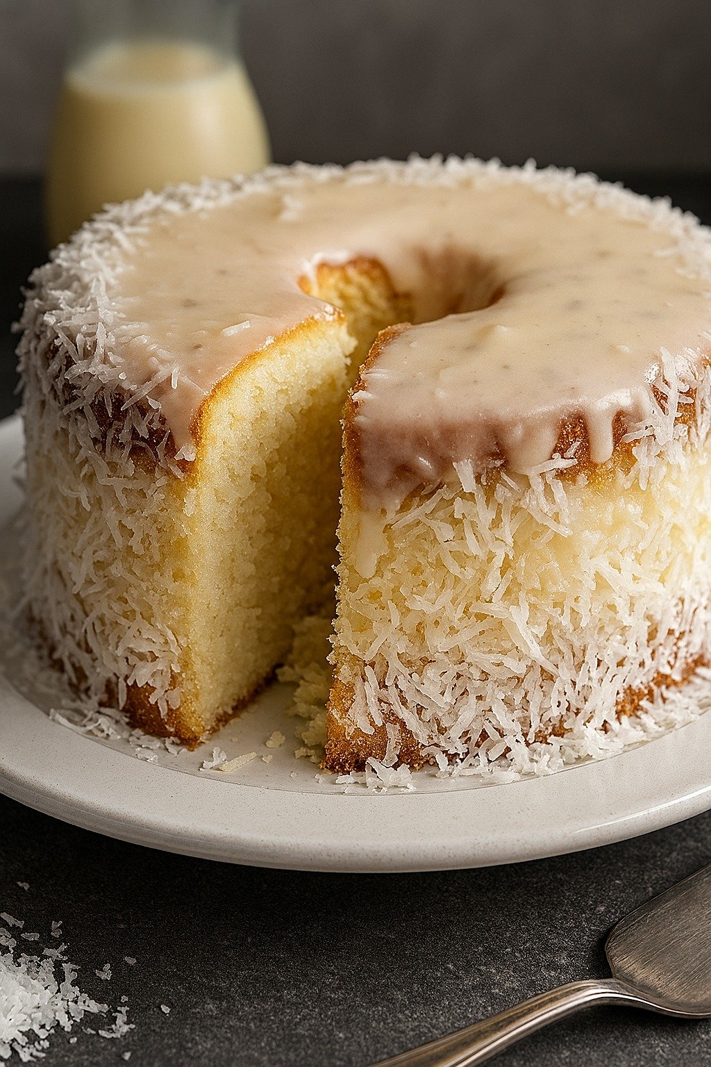 Bolo Gelado de Coco com Leite