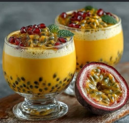 Mousse de Maracujá com Leite Condensado