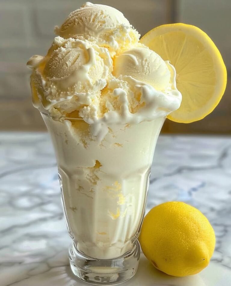 Sorvete Caseiro de Limão