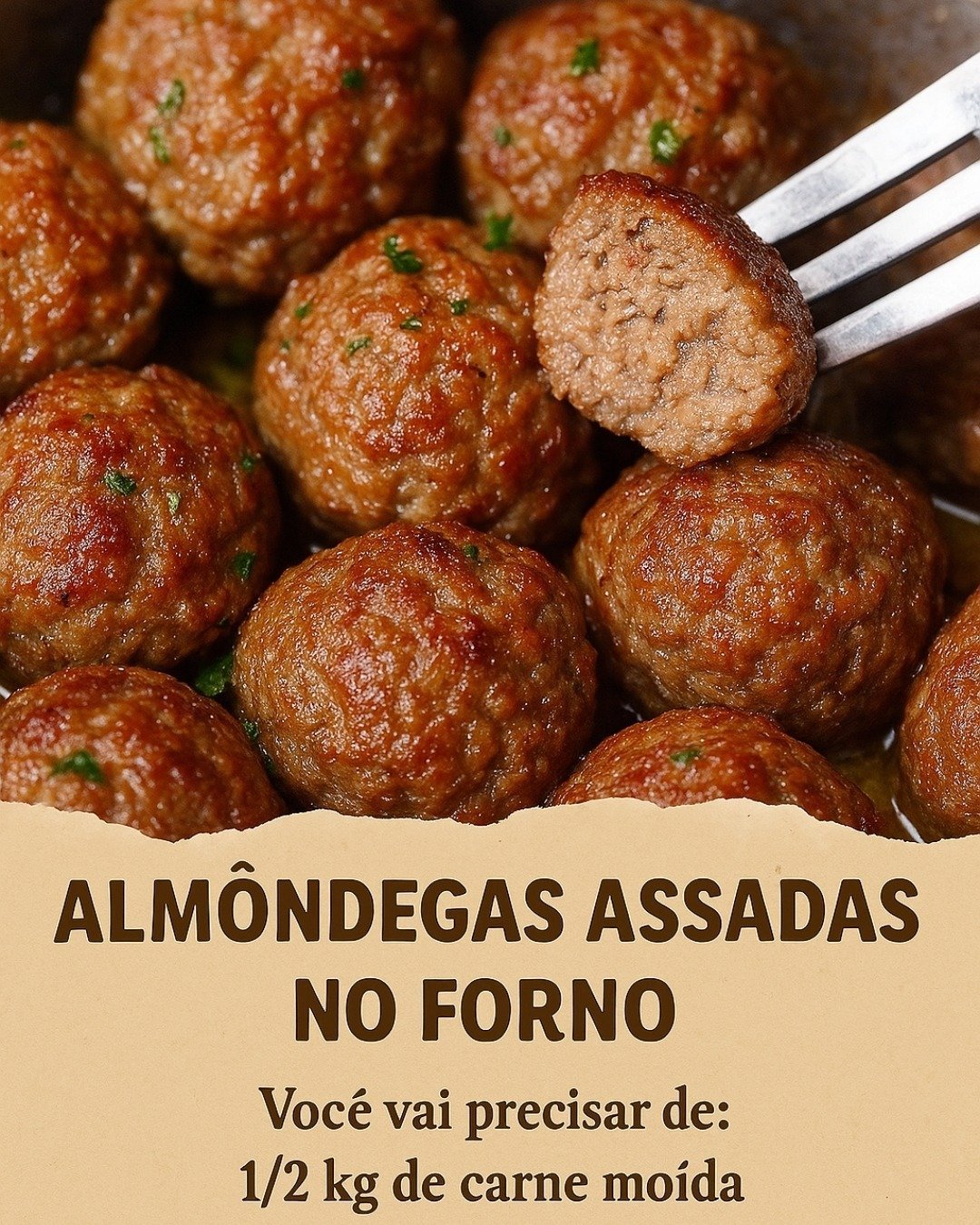 Almôndegas Assadas