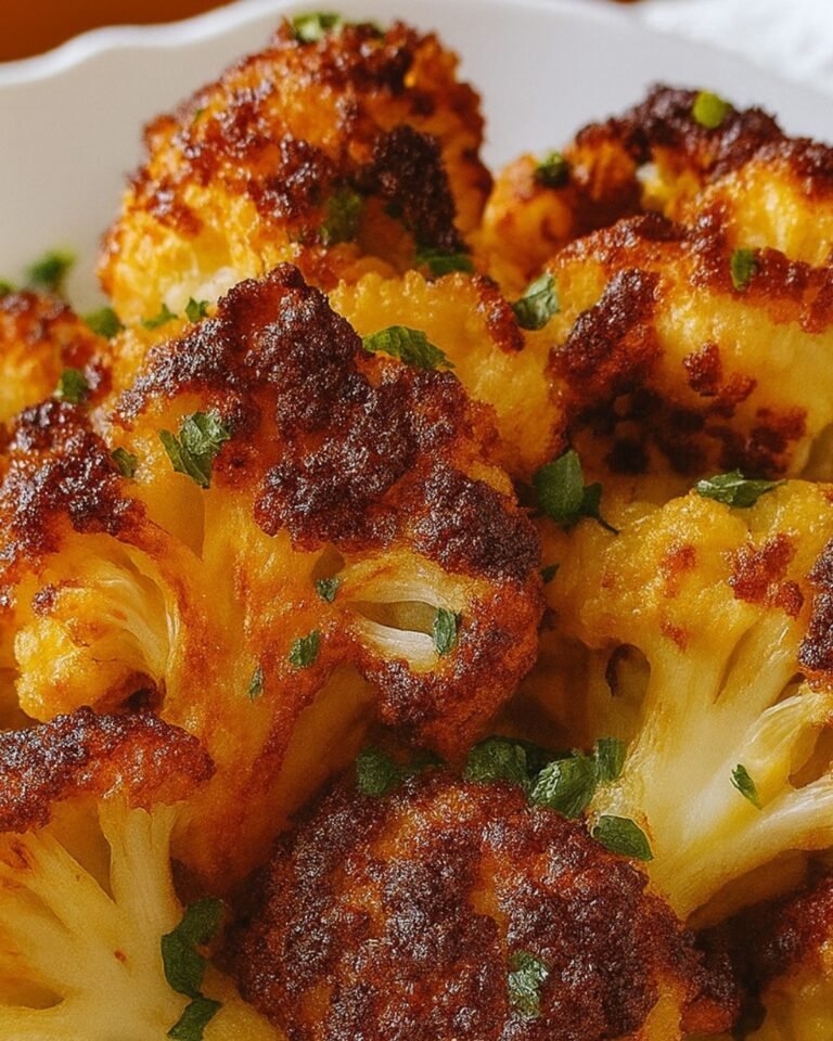 Couve-Flor Assada Crocante com Alho e Parmesão