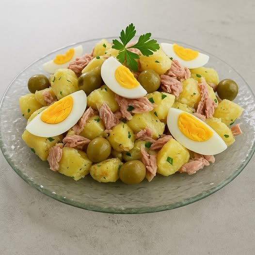 Salada de Batatas com Atum e Ovos