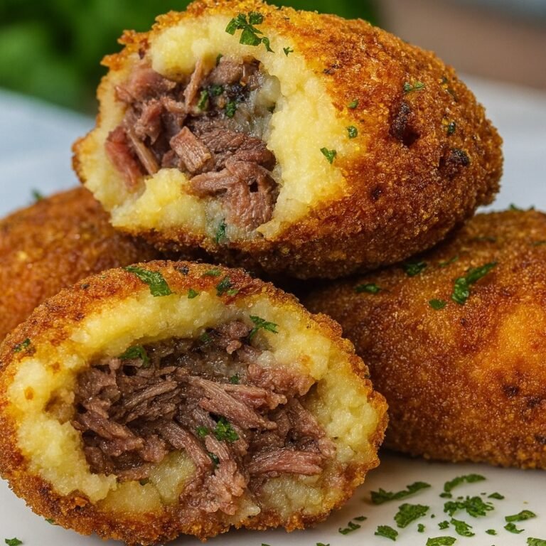 Bolinho de Mandioca com Carne