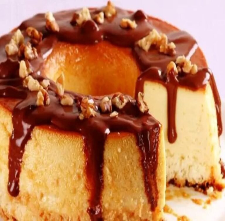 Pudim de Coco com Chocolate 