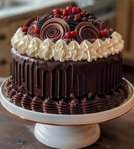 Bolo de Celebração de Chocolate