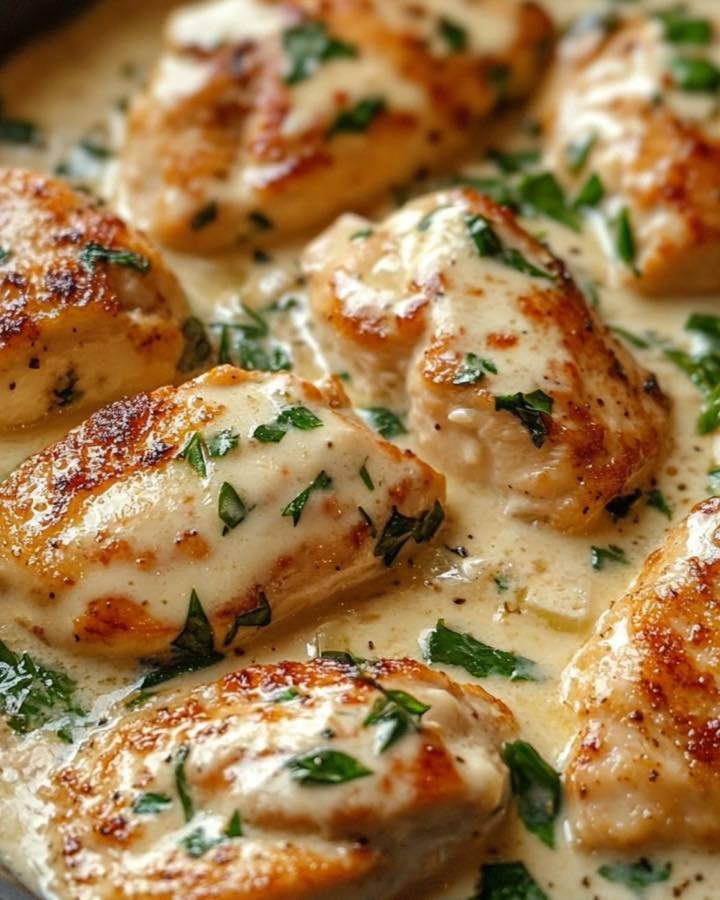 Filé de frango ao creme