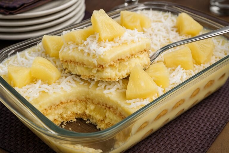 Pavê de Abacaxi com Coco