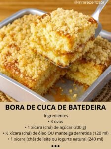 Bolo Cuca de Batedeira