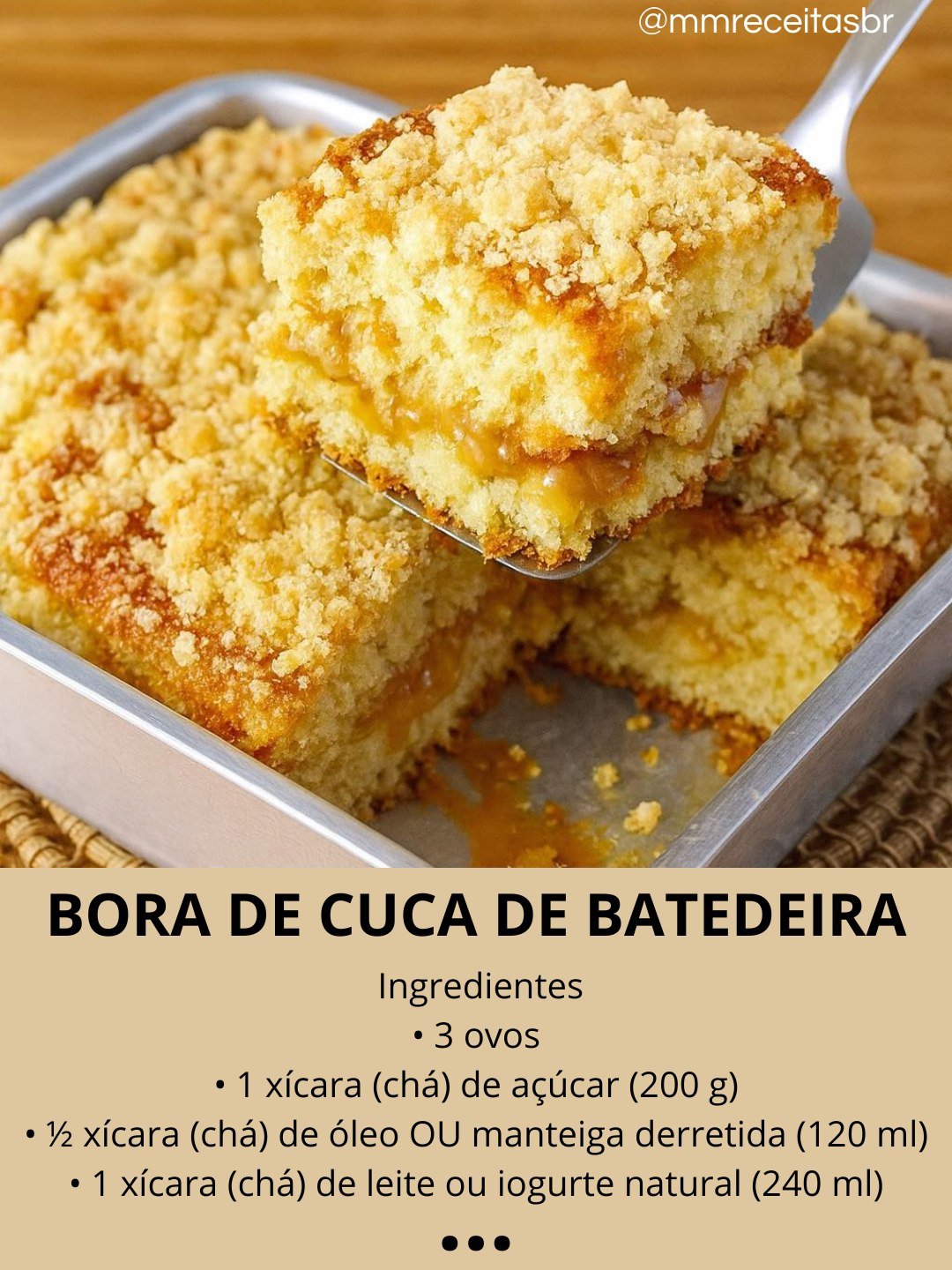 Bolo Cuca de Batedeira