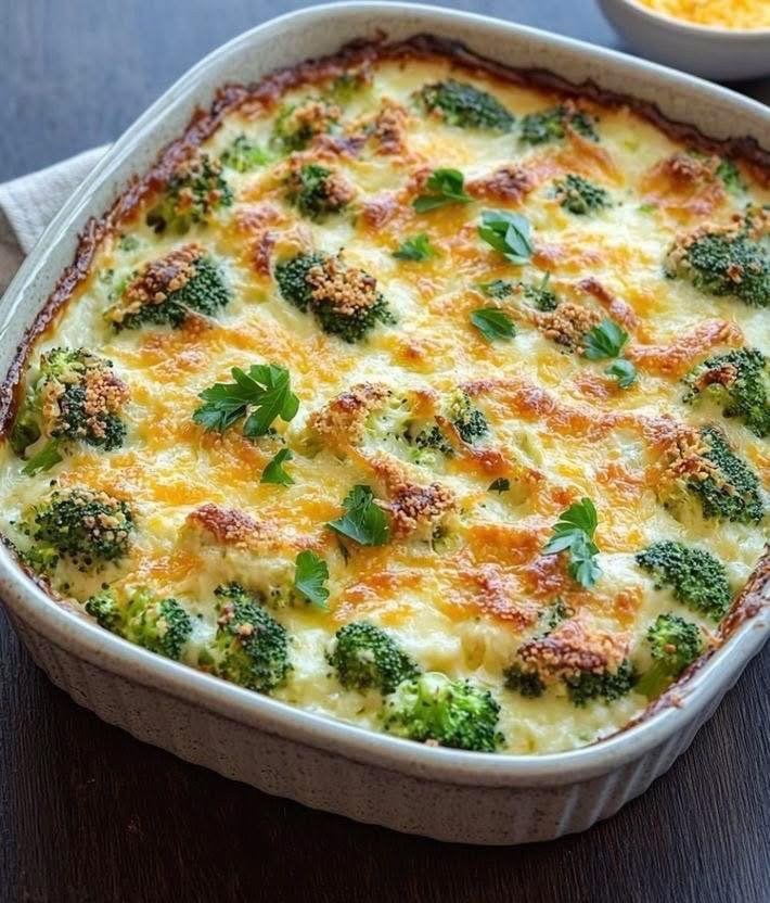 Batata com brócolis ao forno