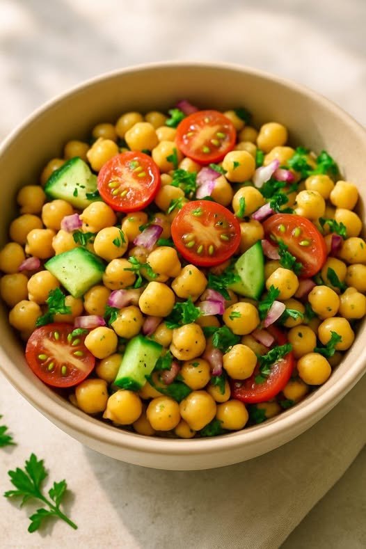 Salada de grão-de-bico