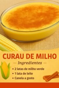 Curau de Milho de Latinha com Leite de Coco