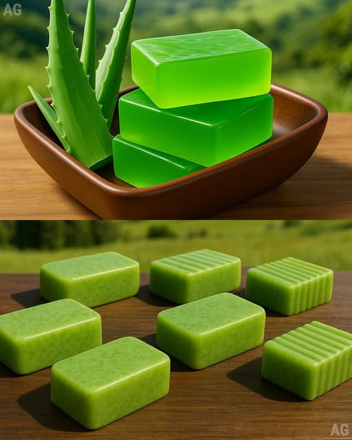 Sabonete caseiro de babosa