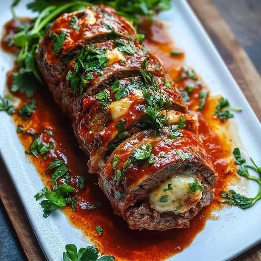 Rocambole de carne moída