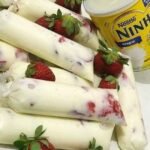 Geladinho Gourmet de Leite Ninho com Morango